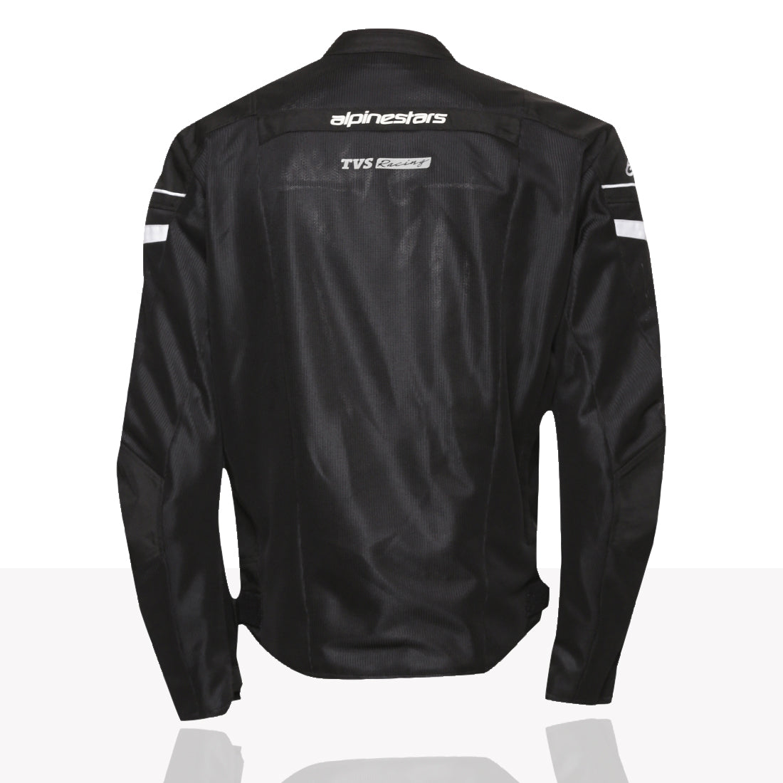 TVS Racing x Alpinestars Riding Jacket with CE Level 2 Nucleon Plasma Armor, 600D Abrasion Resistant Shell, Breathable Mesh Panels, Reflective Visibility, Pre Curved Sleeves Motorcycle Protective Gear